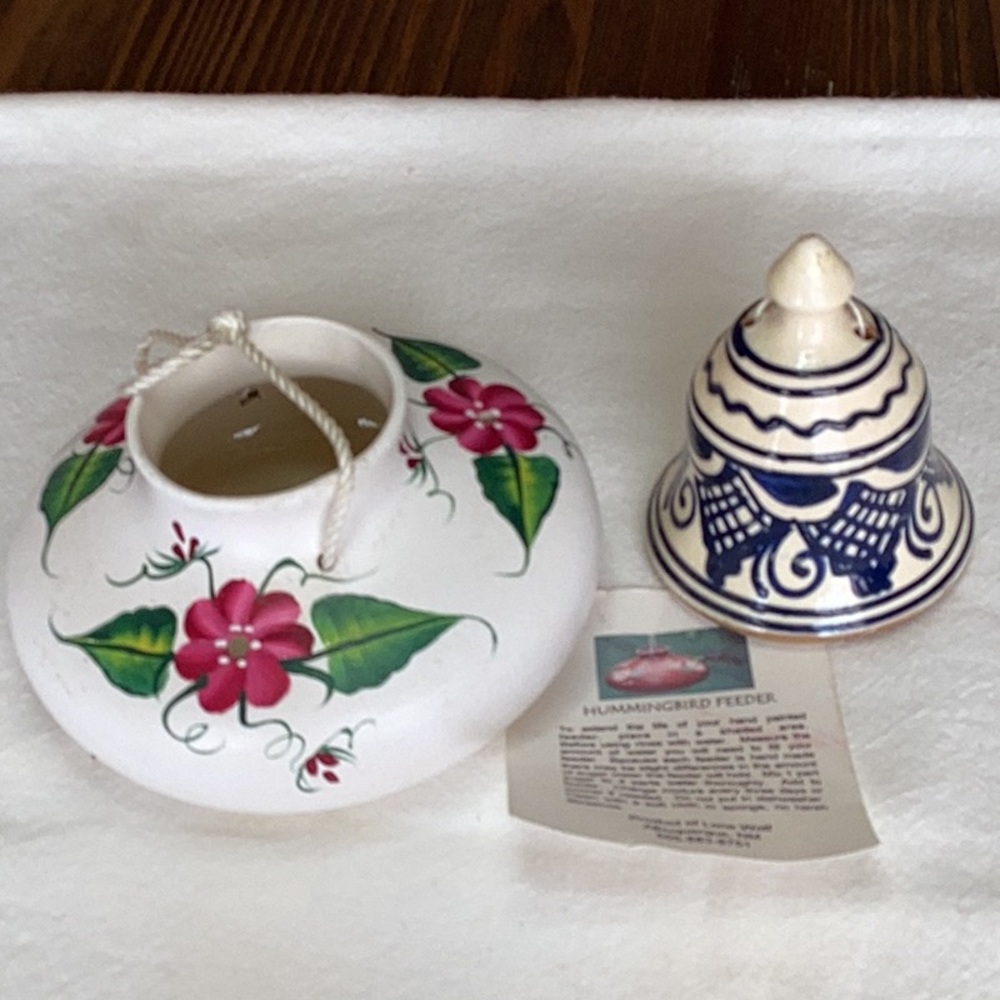 FINAL SALE PRICE Hummingbird Feeder & Mexican? Bell